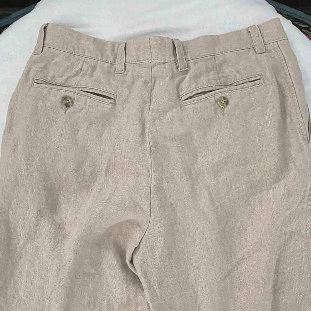 Black Brown 1826 Men's Beige Chinos - Picture 9 of 9